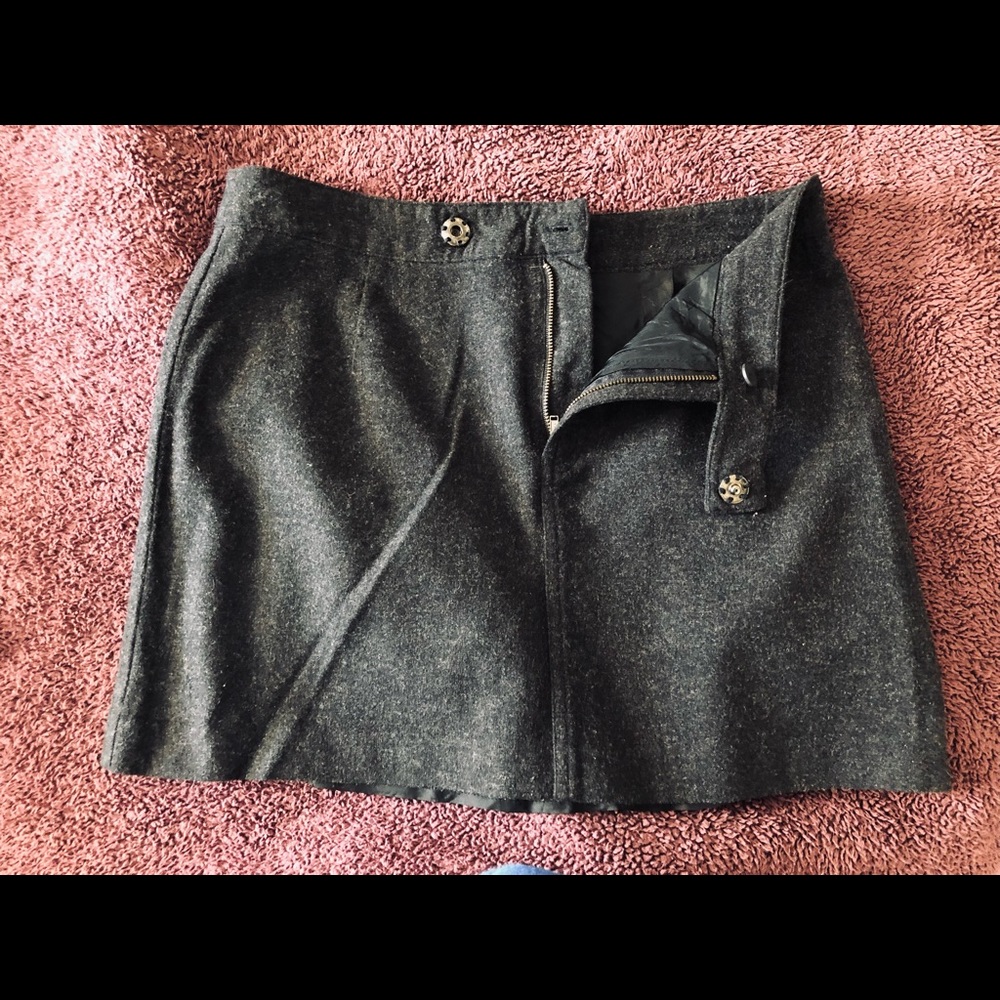 American Eagle Grey Wool Skirt
